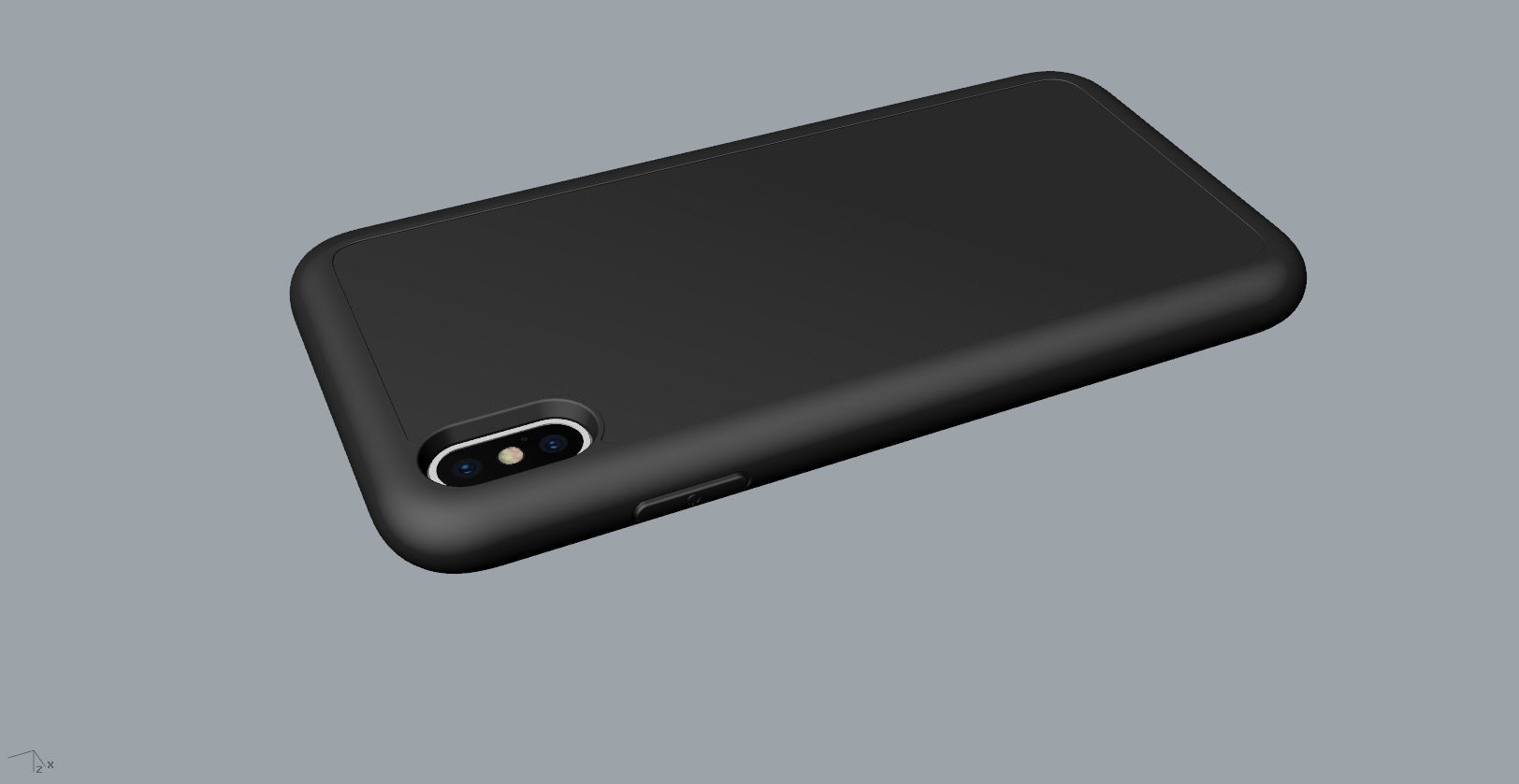 Realistic iphone XS Max black case design 3D print model_14