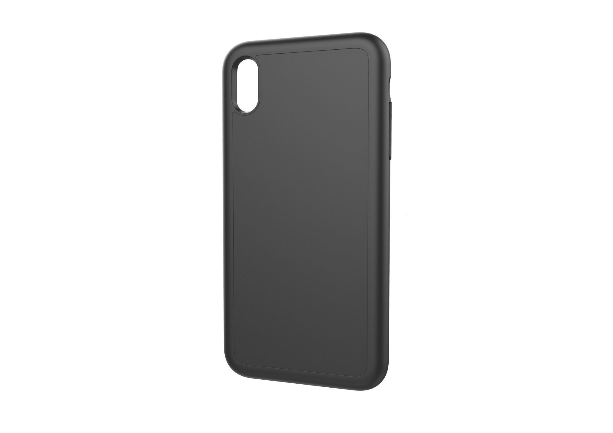 Realistic iphone XS Max black case design 3D print model_4