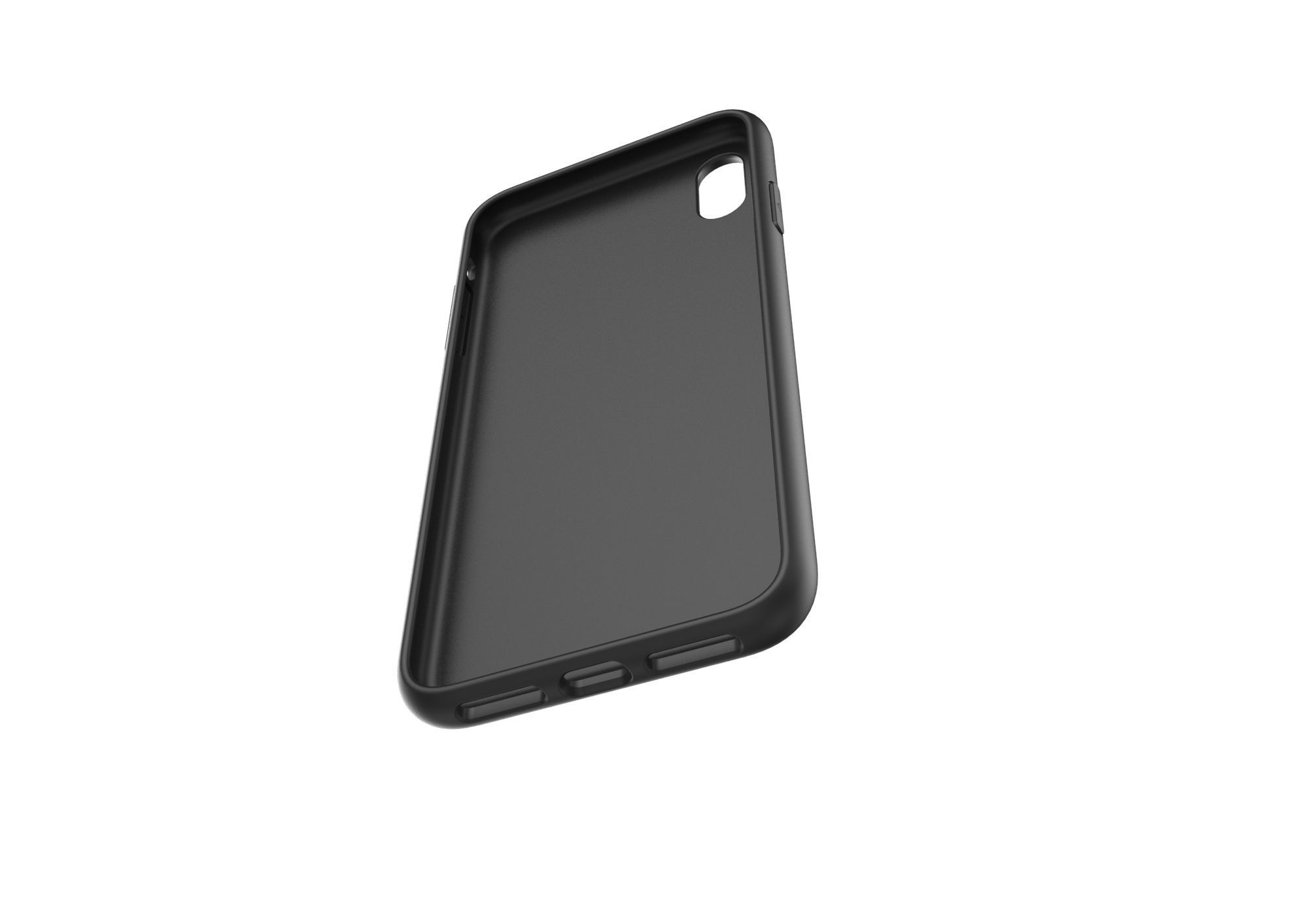 Realistic iphone XS Max black case design 3D print model_2