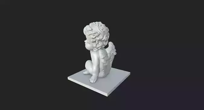 Cherub cupid statue
