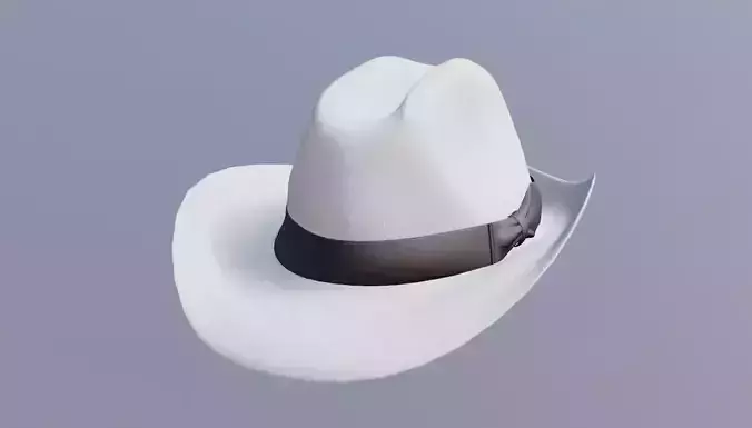 fedora hat Low-poly 3D model