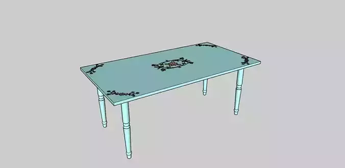 turquoise table