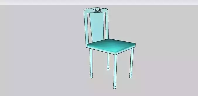 chair 3 turquoise