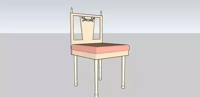 chair rustic sponge cake