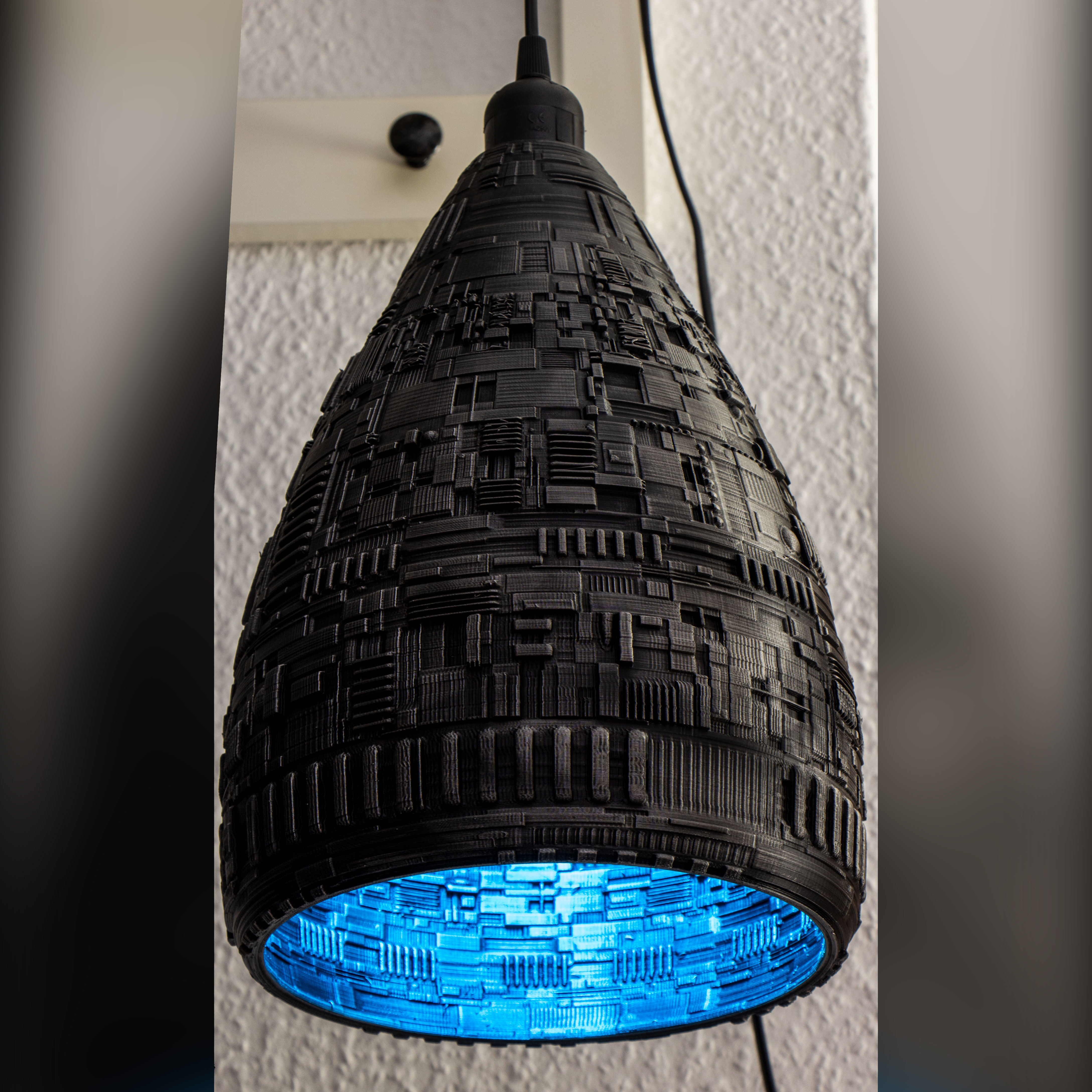 Sci-Fi Lamp Shade 3D print model_1