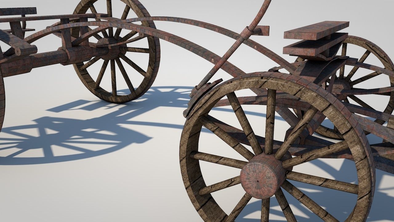 WILD WEST JAIL WAGON 3D model_9