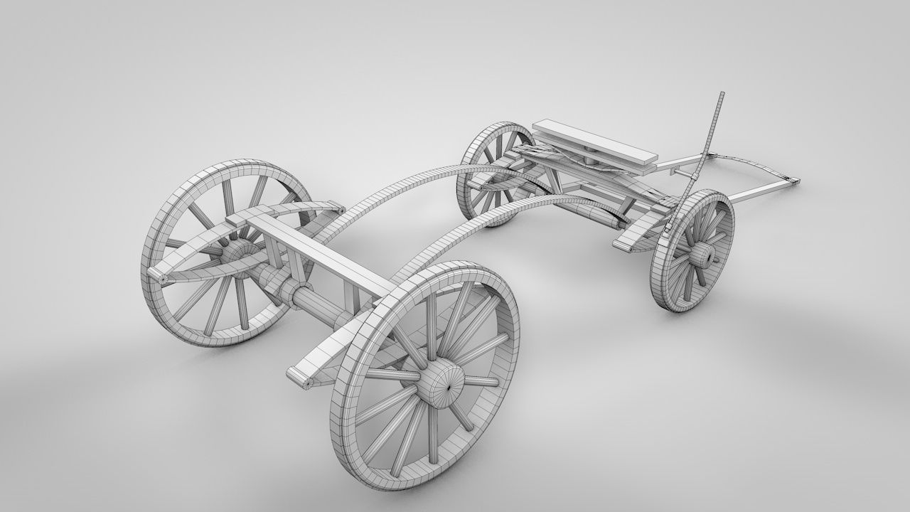WILD WEST JAIL WAGON 3D model_17