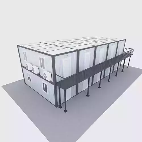 prefabricated building 3D model prefabricated building 3D model
