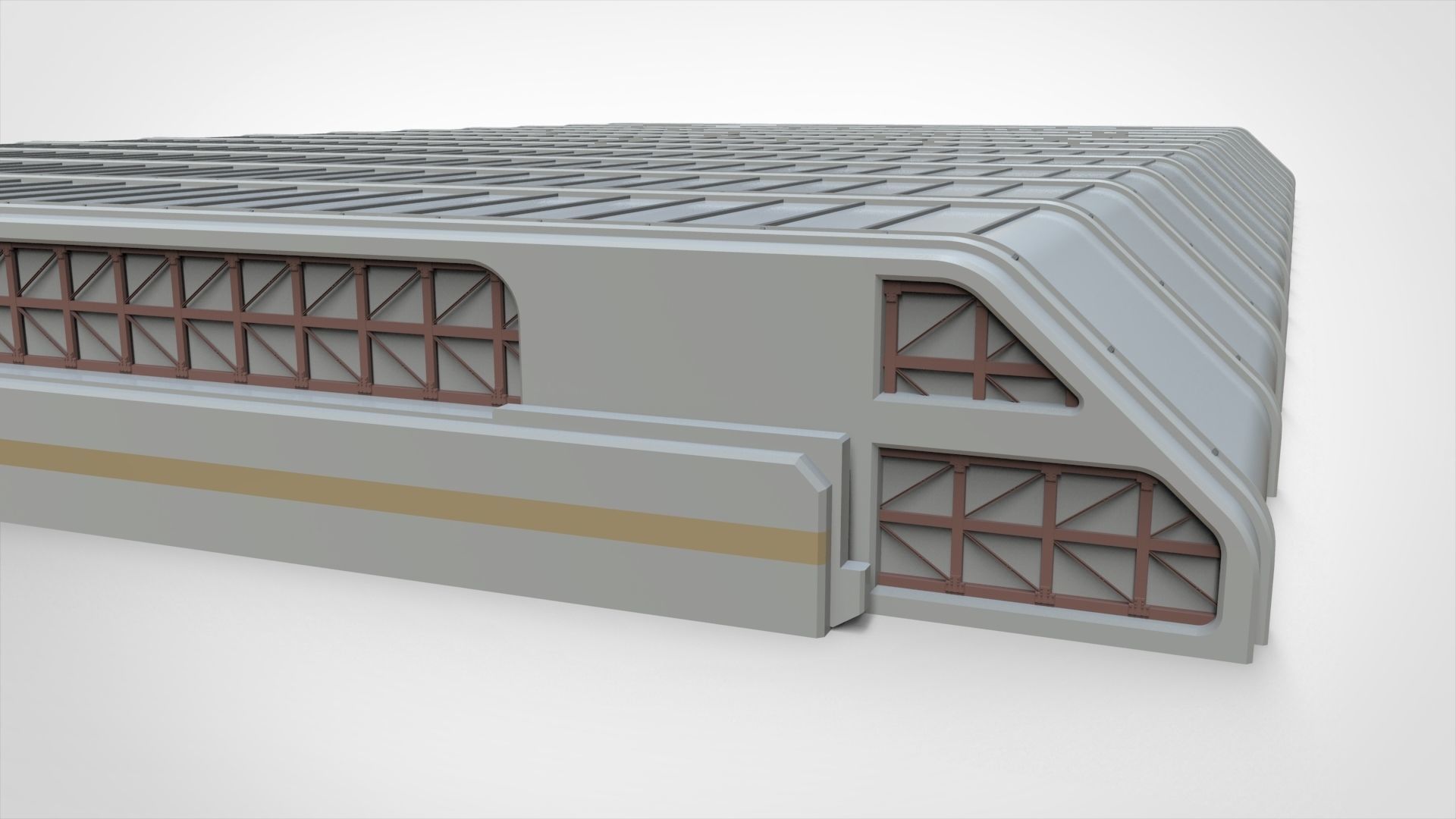 sci-fi architecture 7 3D model_7