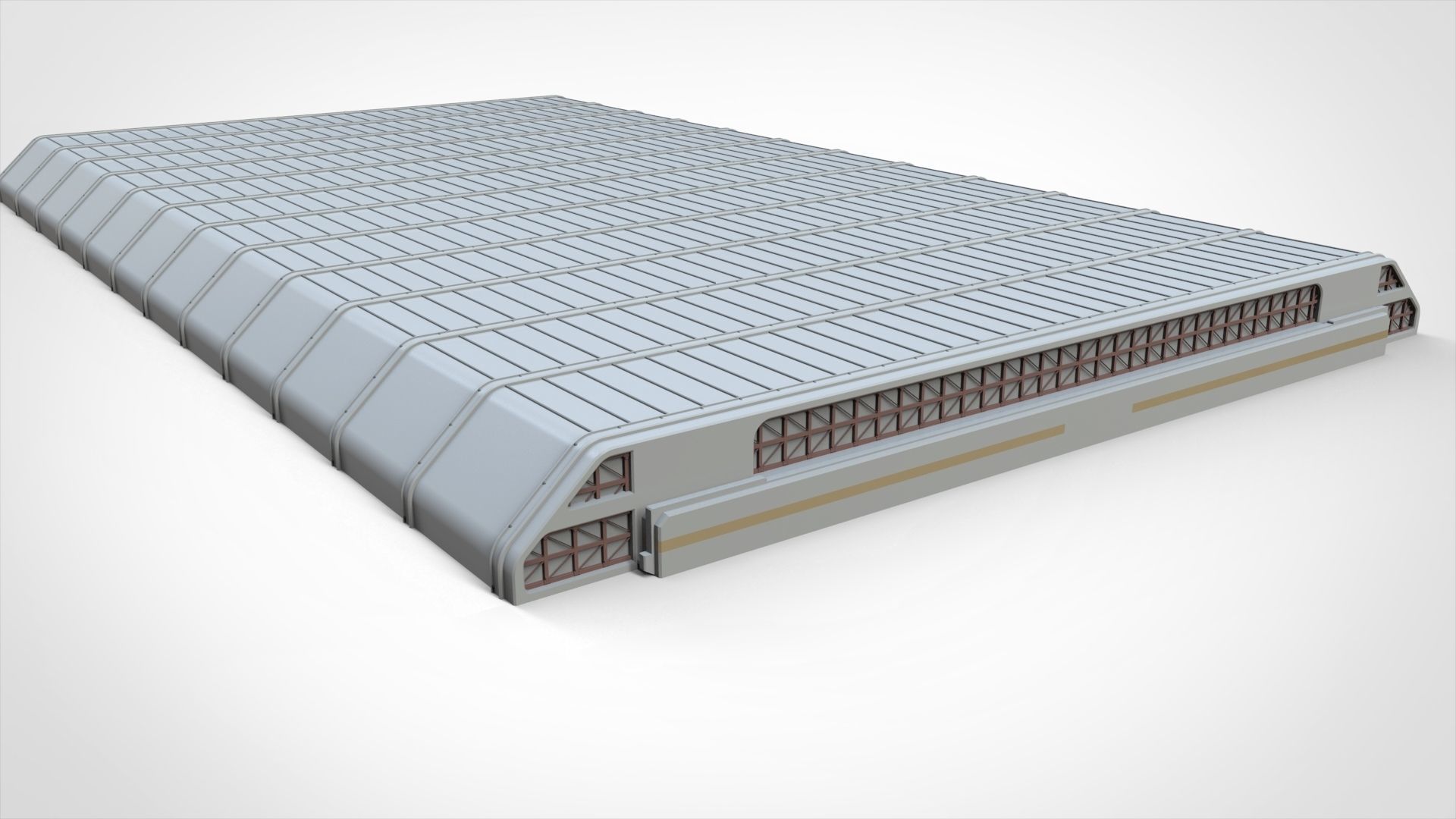 sci-fi architecture 7 3D model_4