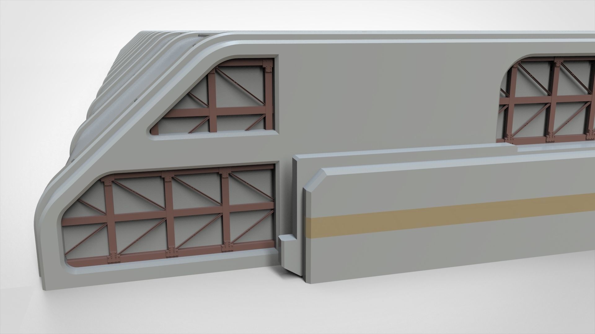 sci-fi architecture 7 3D model_5