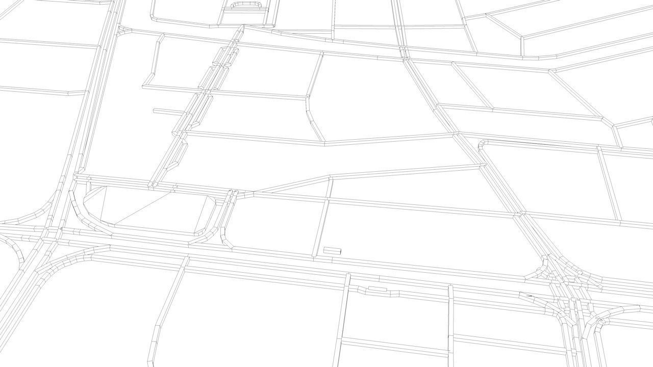 Shantou Road Network and Streets 3D model_13