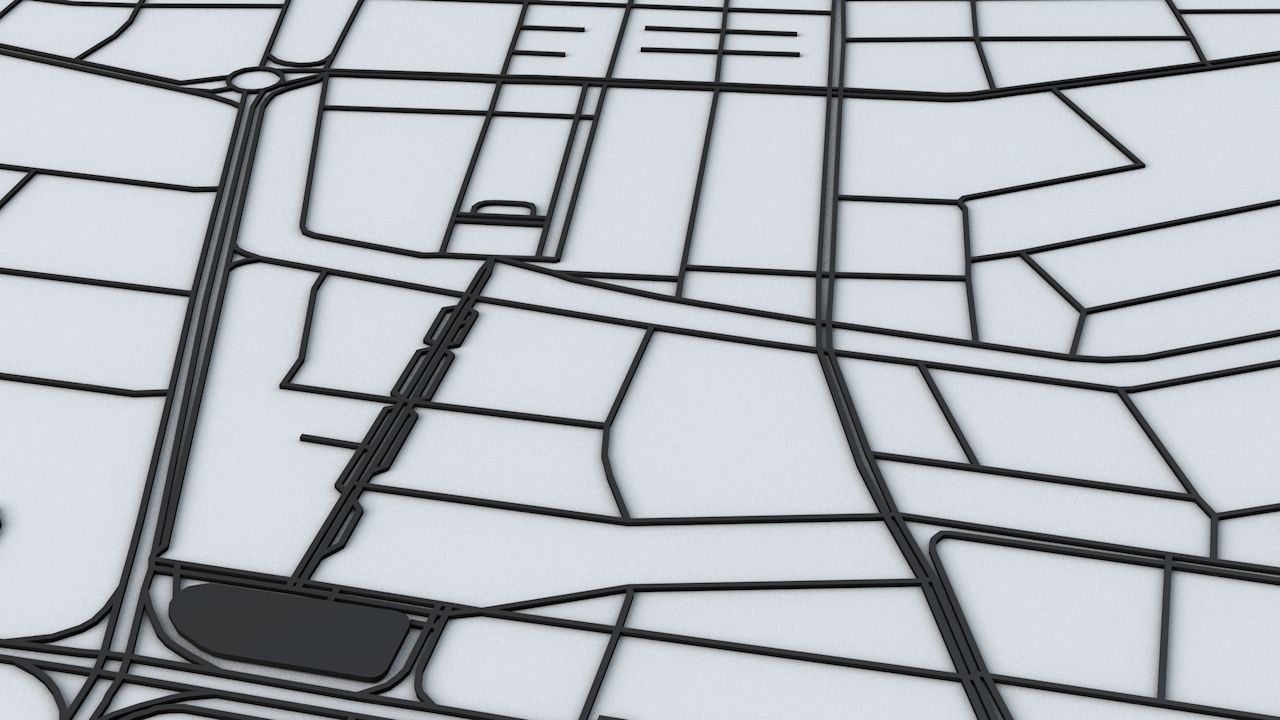 Shantou Road Network and Streets 3D model_7