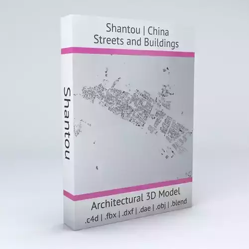 Shantou Streets and Buildings 3D model