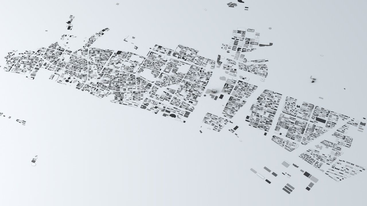 Shantou Streets and Buildings 3D model_4