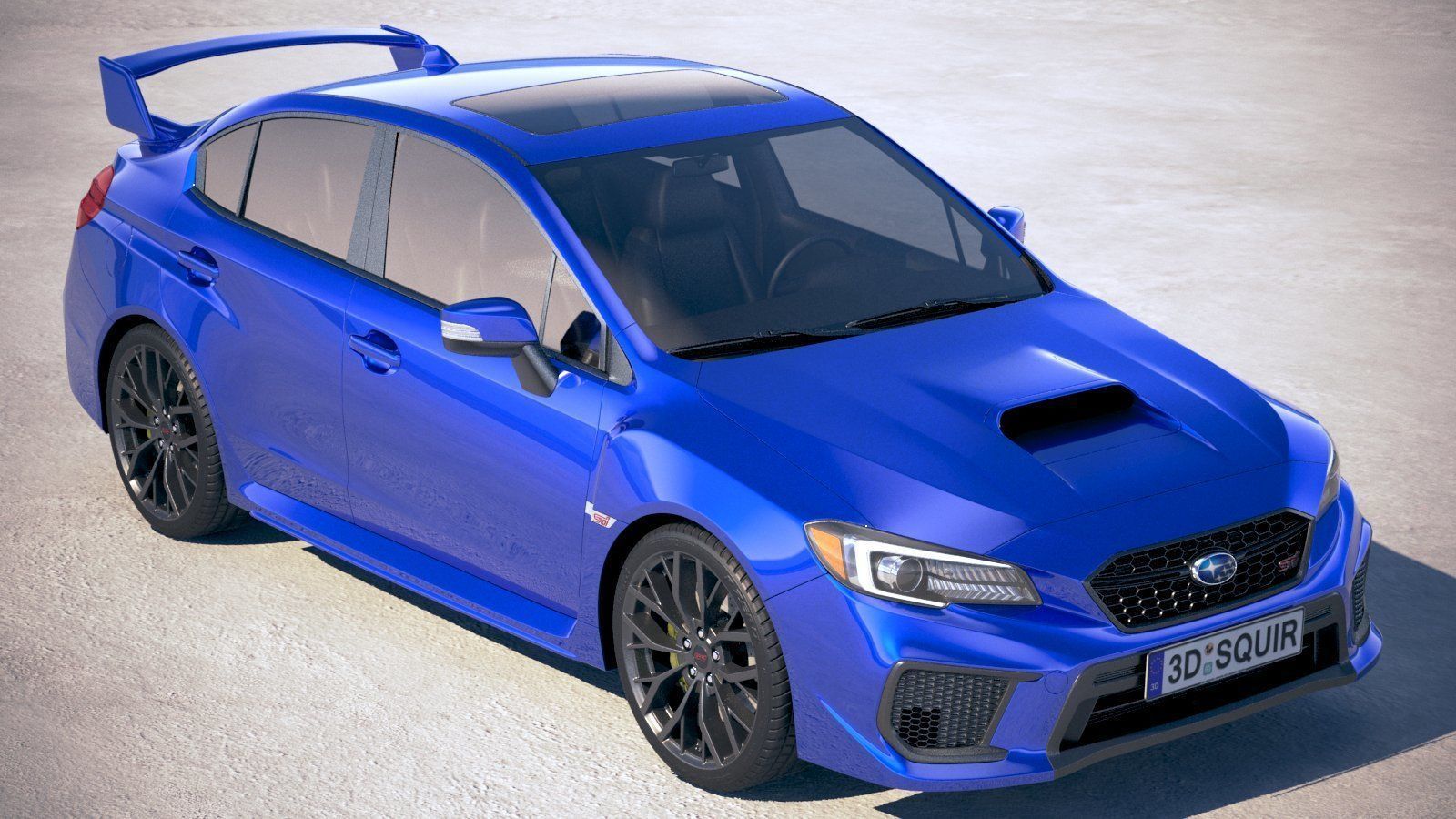 Subaru WRX STI s209 2019 3D model_11