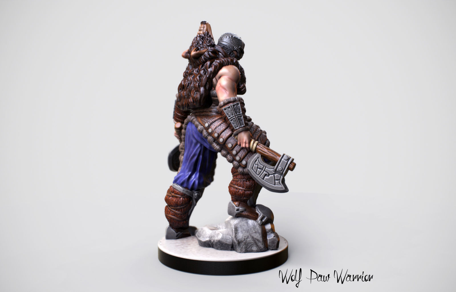 3d Printable Nordic Warrior Miniature 3D print model_4