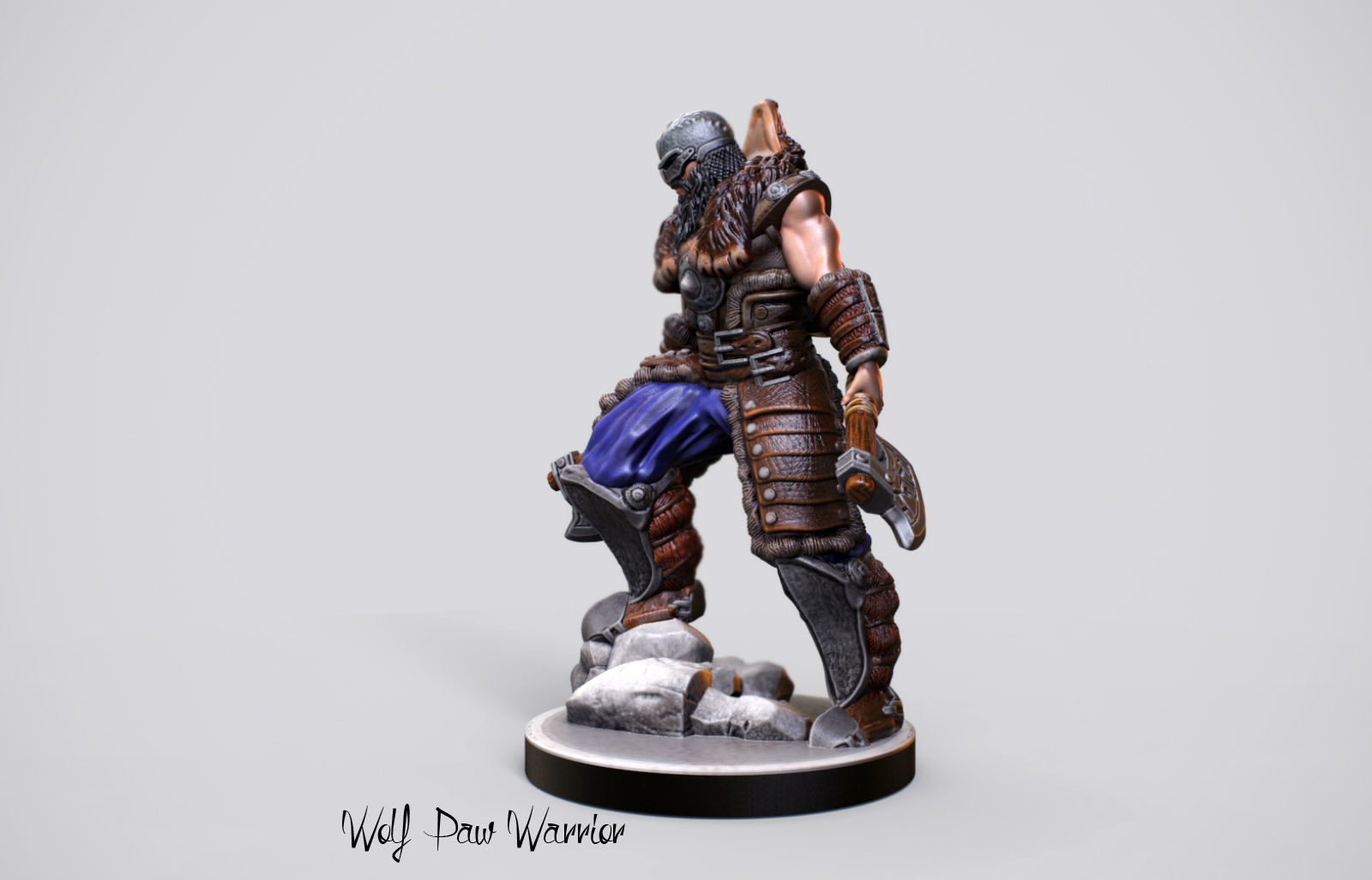 3d Printable Nordic Warrior Miniature 3D print model_2