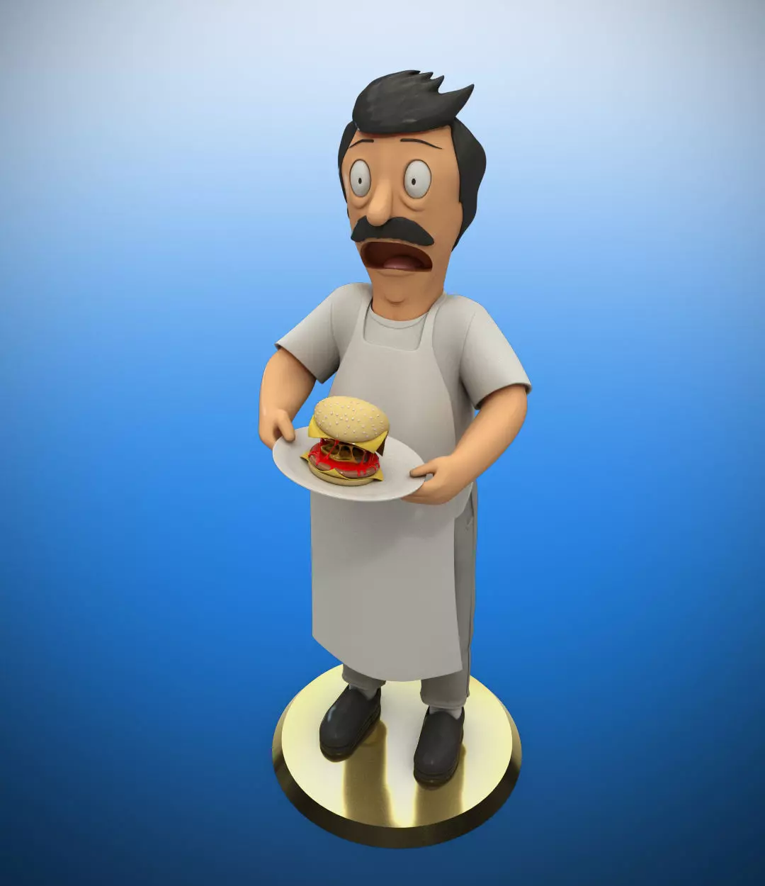 Bob Belcher 3D print model_0