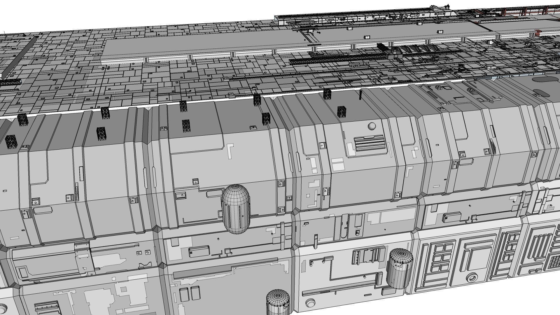 Sci-Fi architecture Elements collection 8 3D model_96