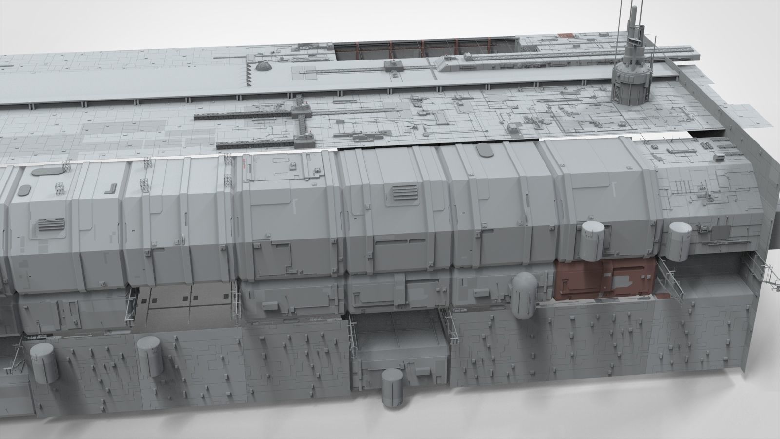 Sci-Fi architecture Elements collection 8 3D model_34