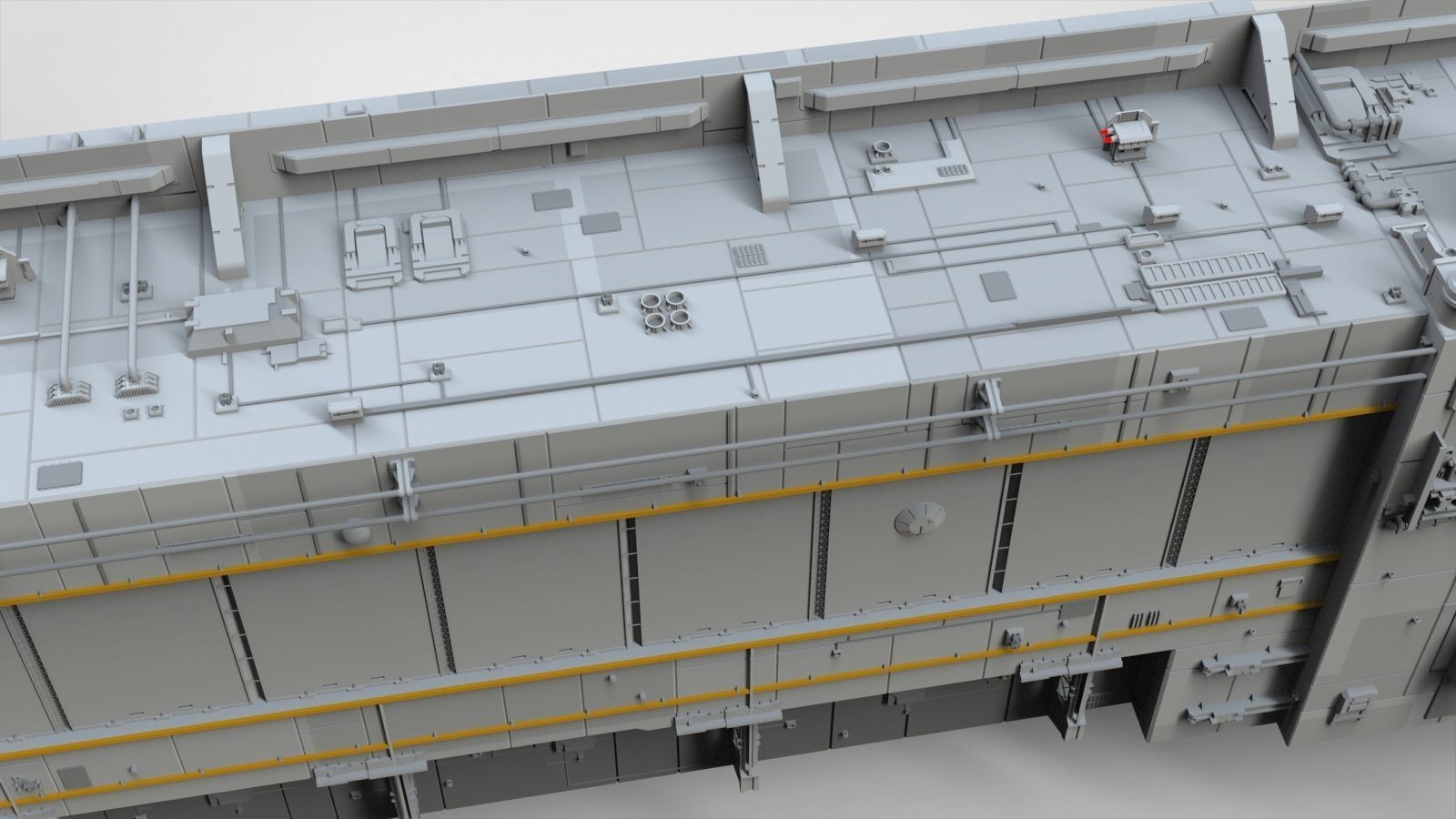 Sci-Fi architecture Elements collection 8 3D model_10