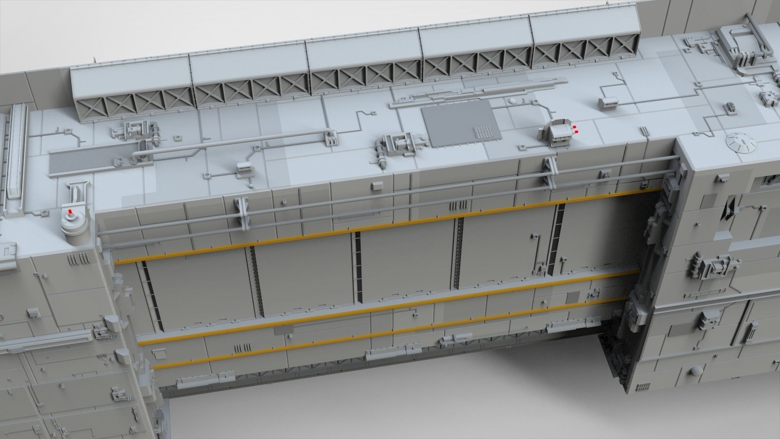 Sci-Fi architecture Elements collection 8 3D model_14