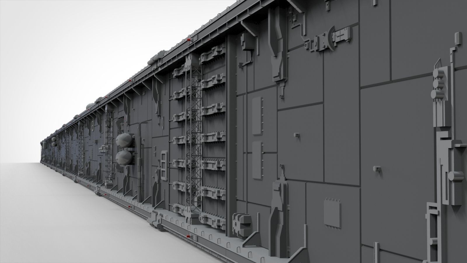 Sci-Fi architecture Elements collection 8 3D model_86