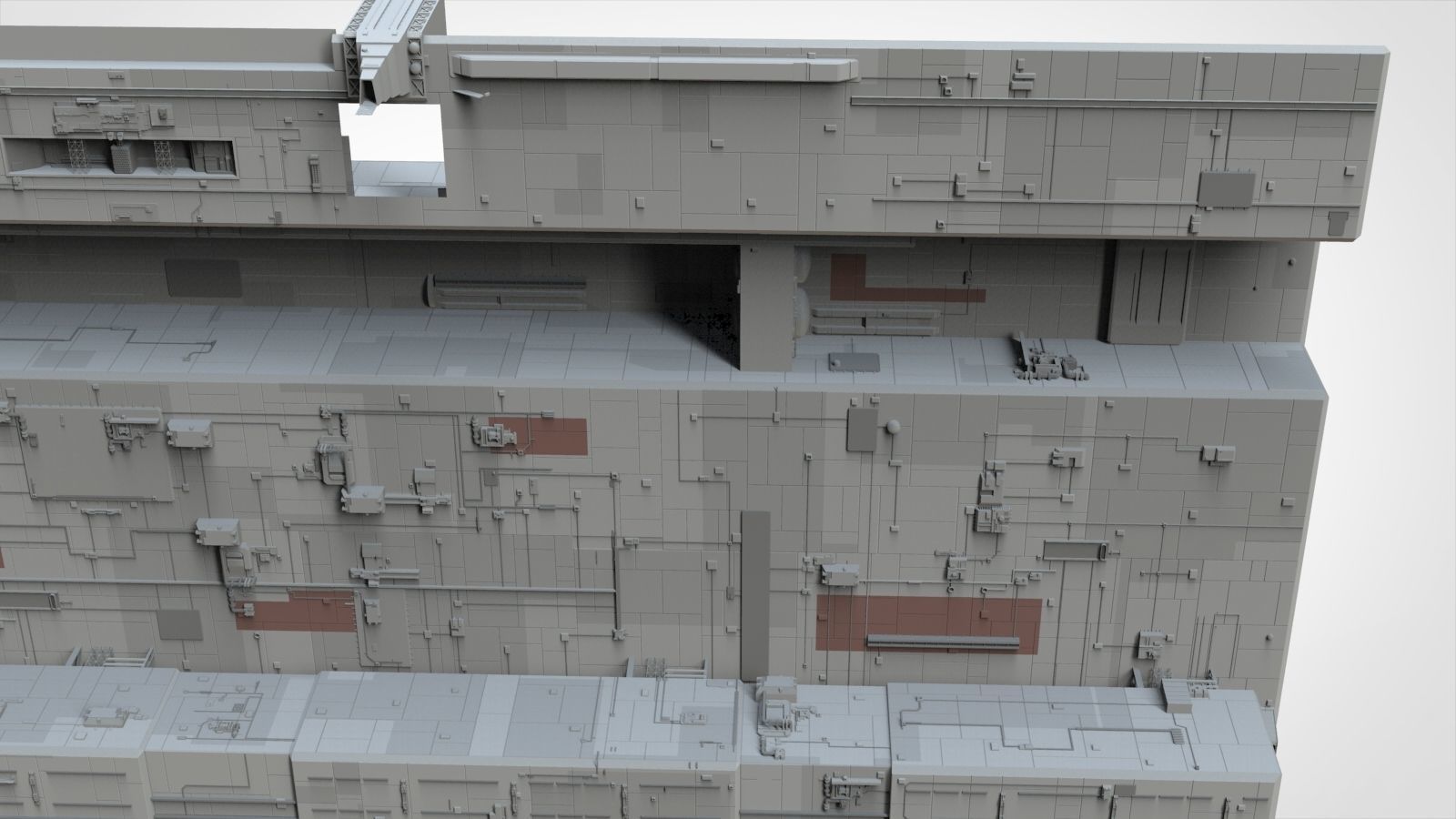 Sci-Fi architecture Elements collection 8 3D model_59