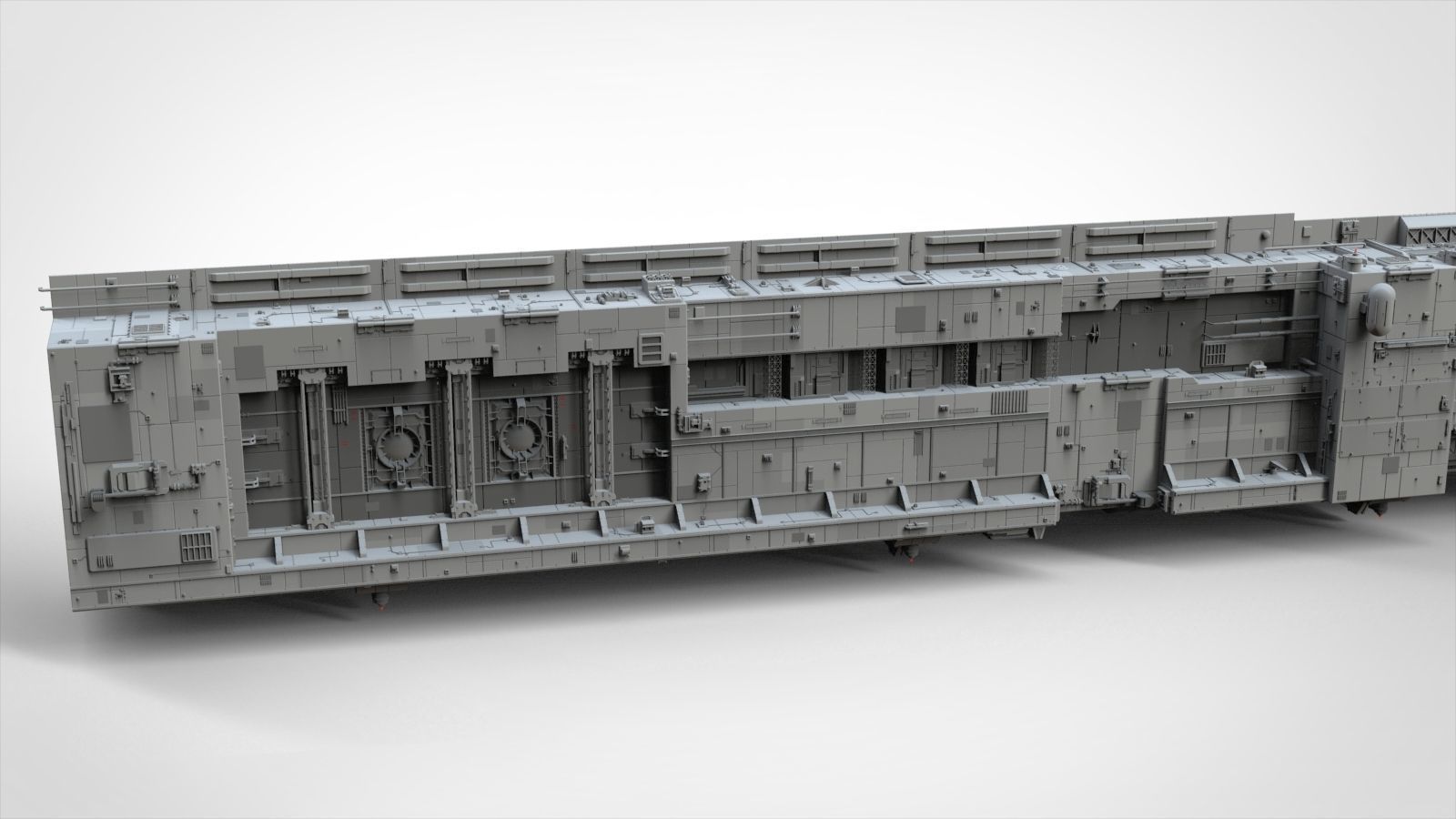 Sci-Fi architecture Elements collection 8 3D model_3