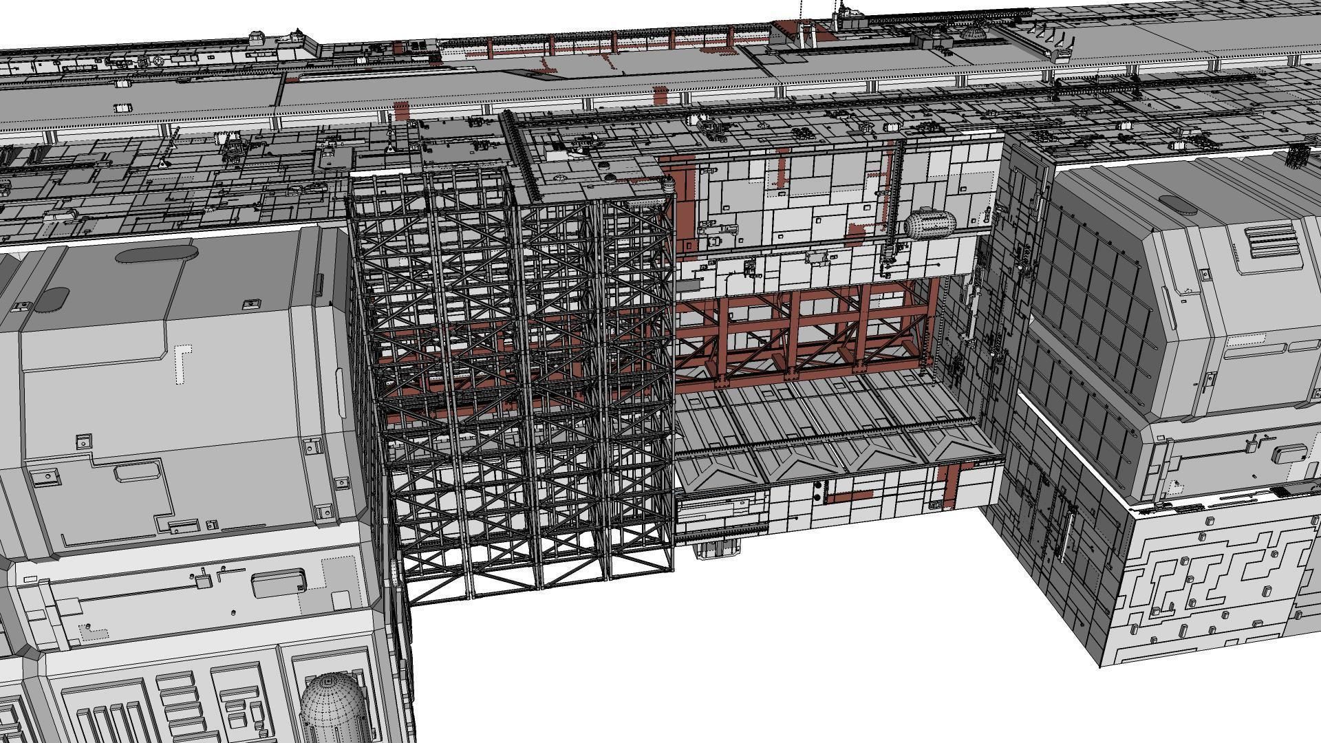 Sci-Fi architecture Elements collection 8 3D model_95