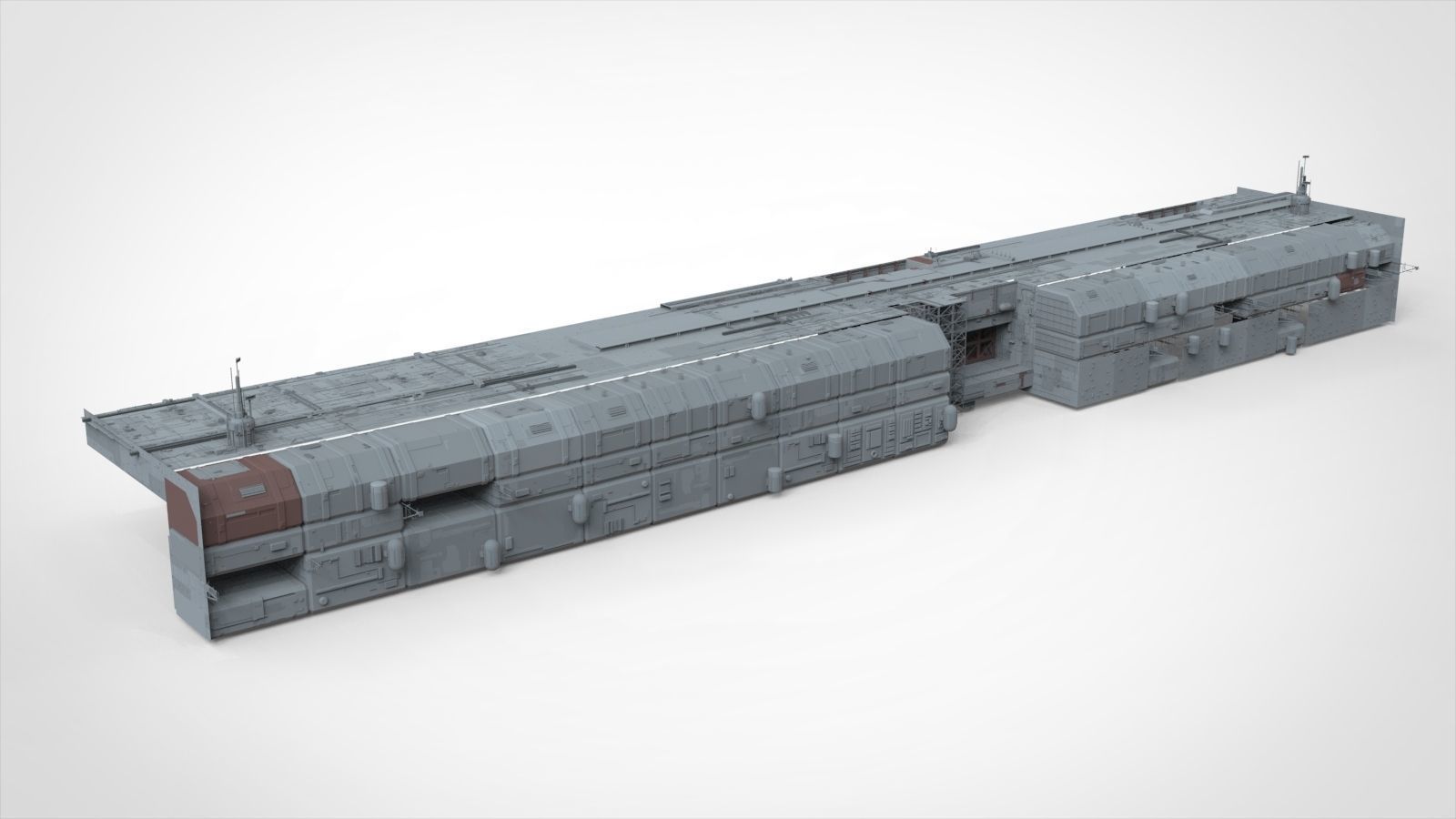 Sci-Fi architecture Elements collection 8 3D model_27