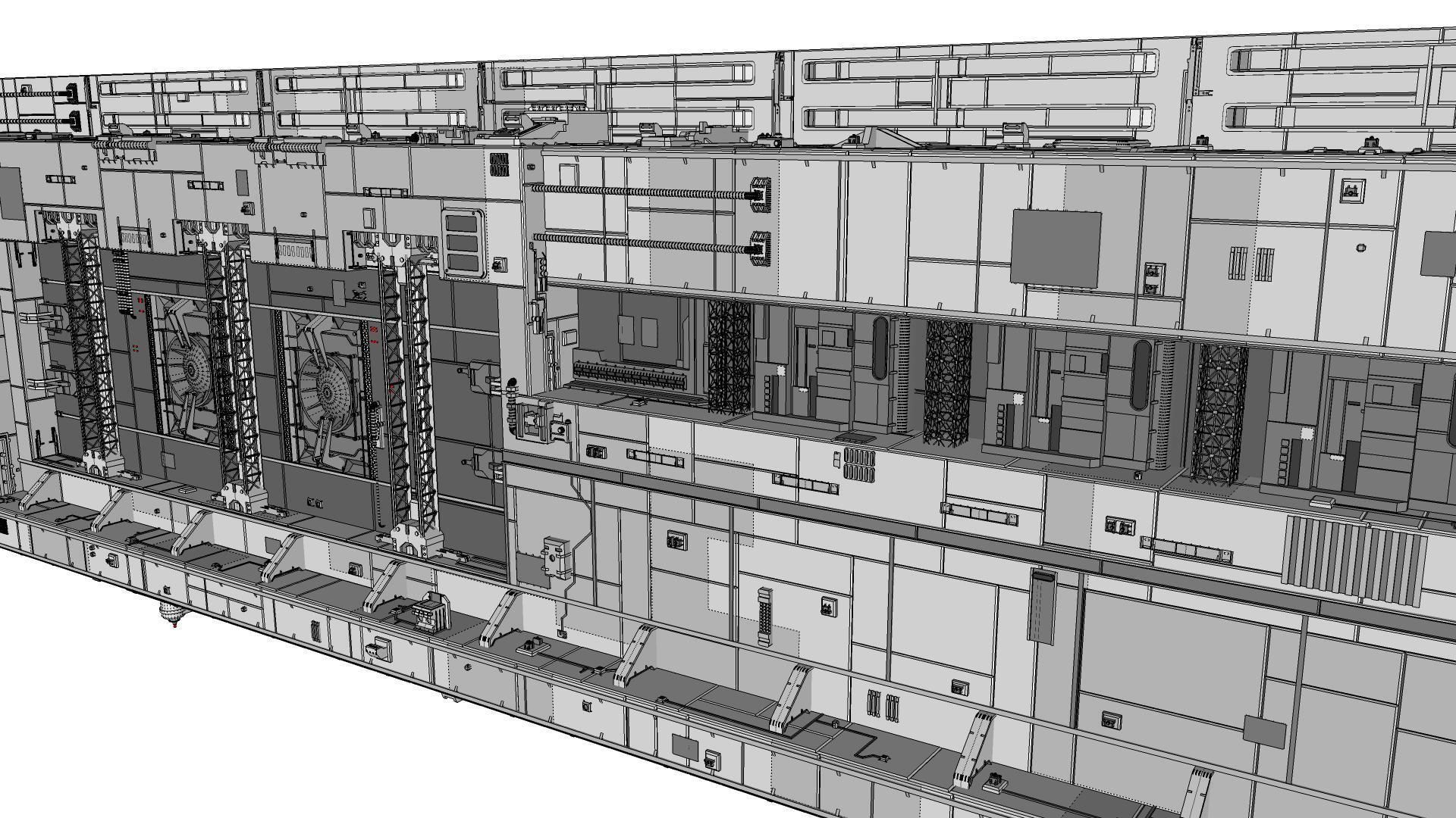 Sci-Fi architecture Elements collection 8 3D model_93