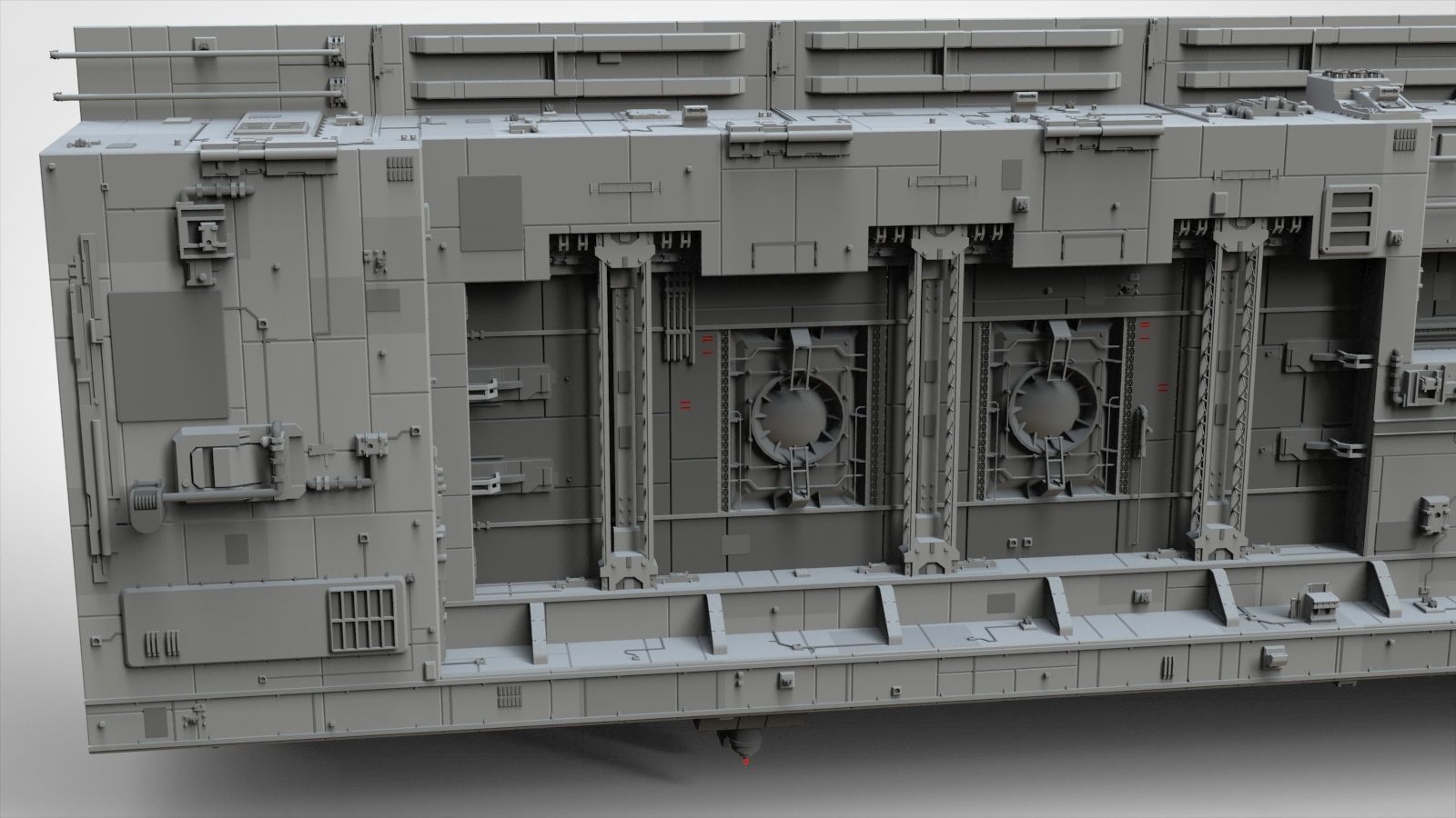 Sci-Fi architecture Elements collection 8 3D model_18