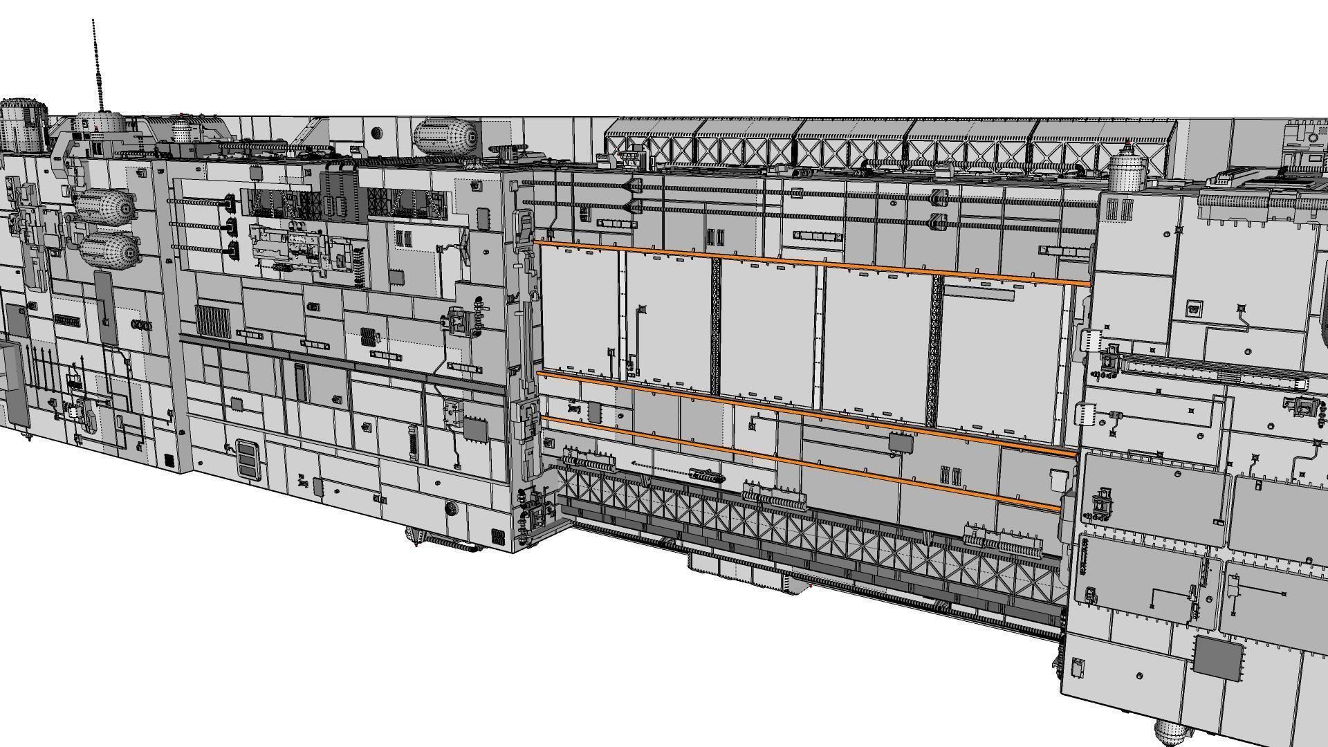 Sci-Fi architecture Elements collection 8 3D model_90