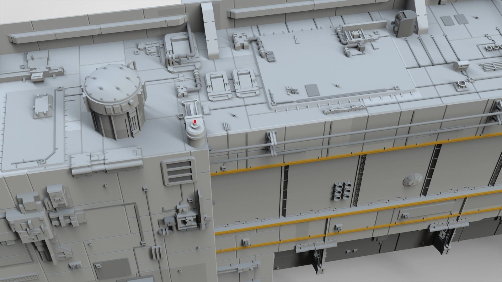 Sci-Fi architecture Elements collection 8 3D model_12