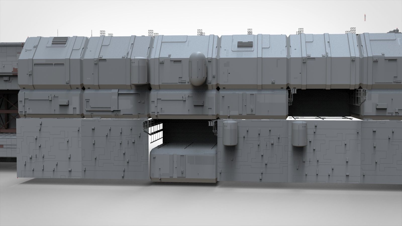 Sci-Fi architecture Elements collection 8 3D model_46