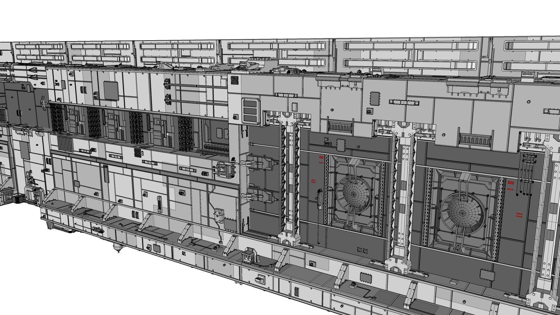 Sci-Fi architecture Elements collection 8 3D model_89