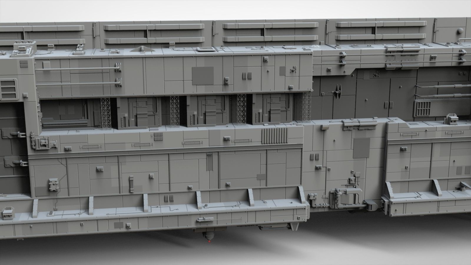 Sci-Fi architecture Elements collection 8 3D model_19