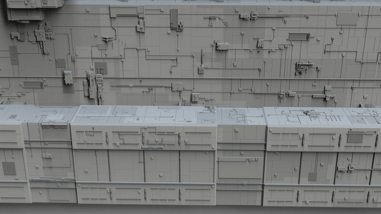 Sci-Fi architecture Elements collection 8 3D model_62