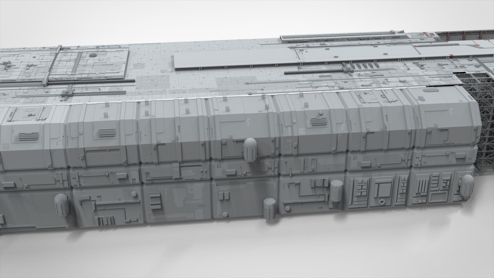 Sci-Fi architecture Elements collection 8 3D model_31