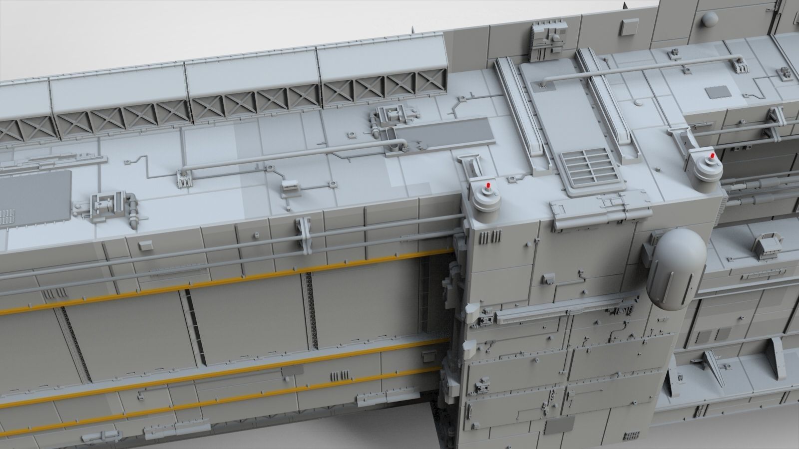 Sci-Fi architecture Elements collection 8 3D model_7