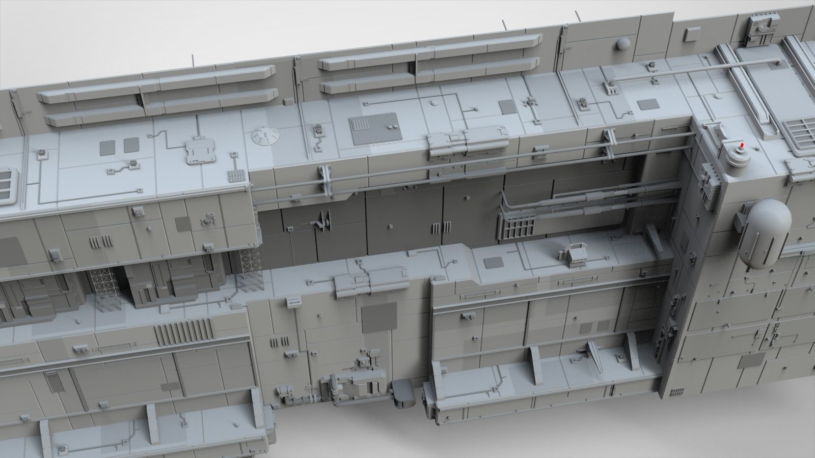 Sci-Fi architecture Elements collection 8 3D model_15