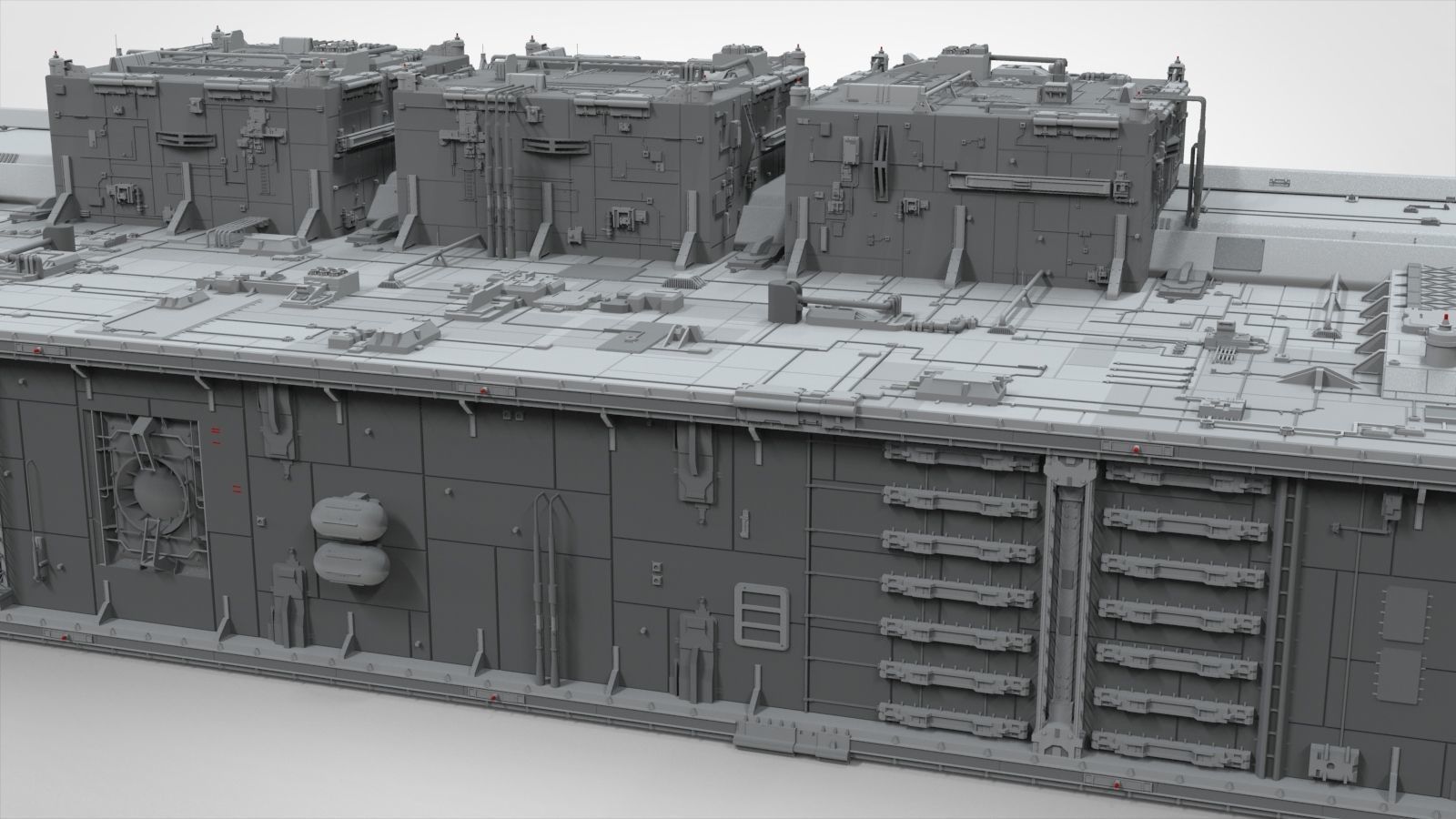 Sci-Fi architecture Elements collection 8 3D model_74