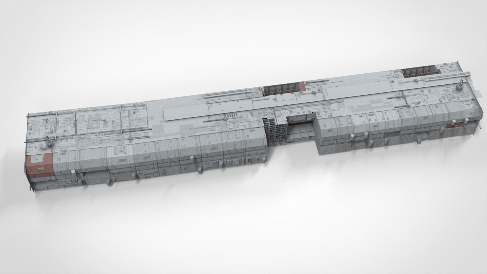 Sci-Fi architecture Elements collection 8 3D model_29