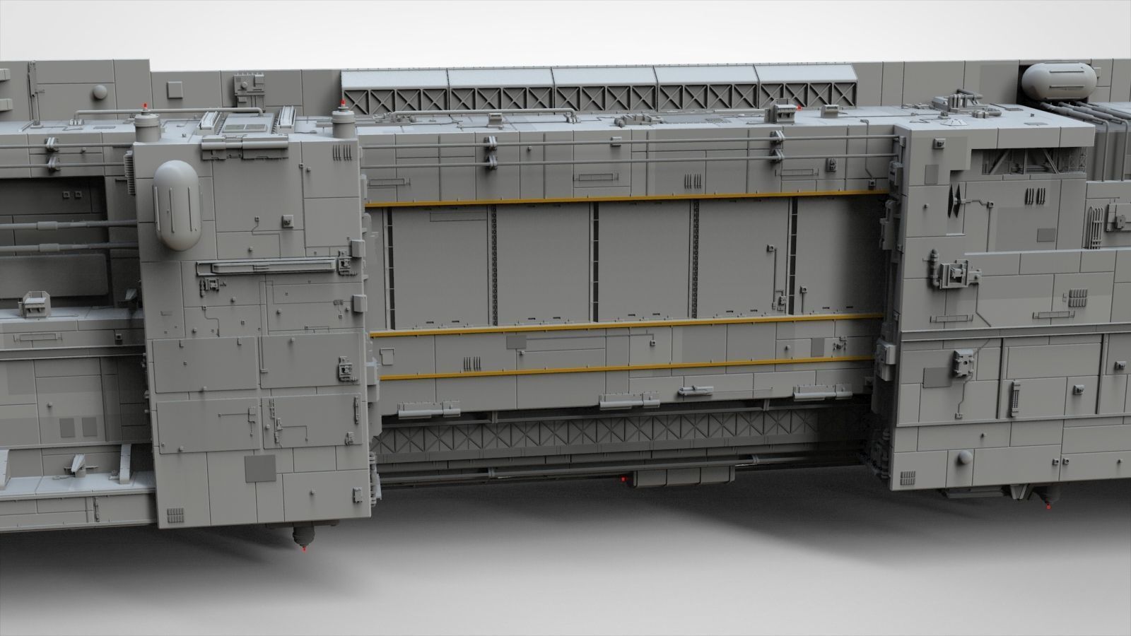 Sci-Fi architecture Elements collection 8 3D model_20