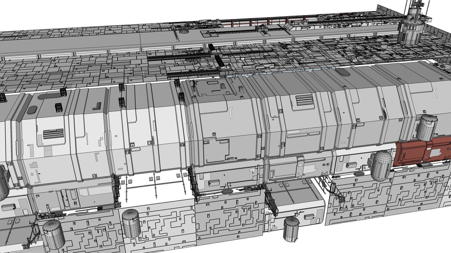 Sci-Fi architecture Elements collection 8 3D model_94