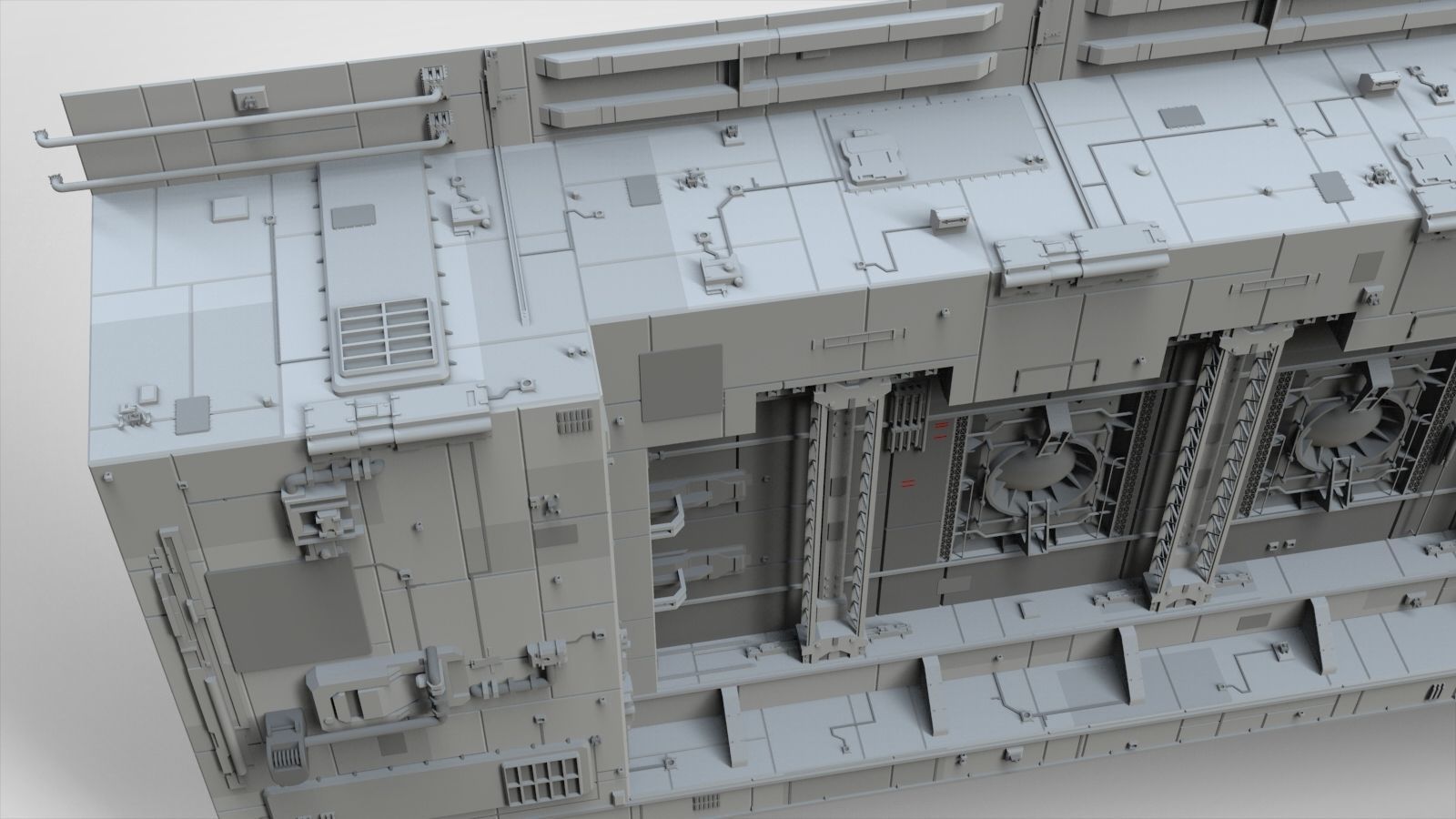 Sci-Fi architecture Elements collection 8 3D model_17