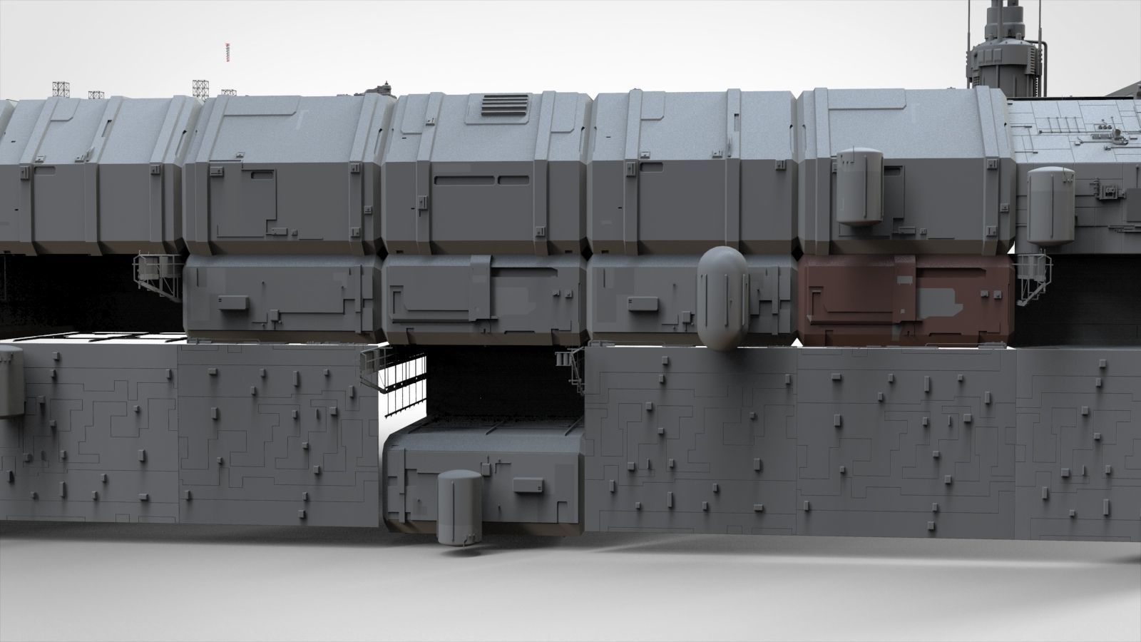 Sci-Fi architecture Elements collection 8 3D model_47