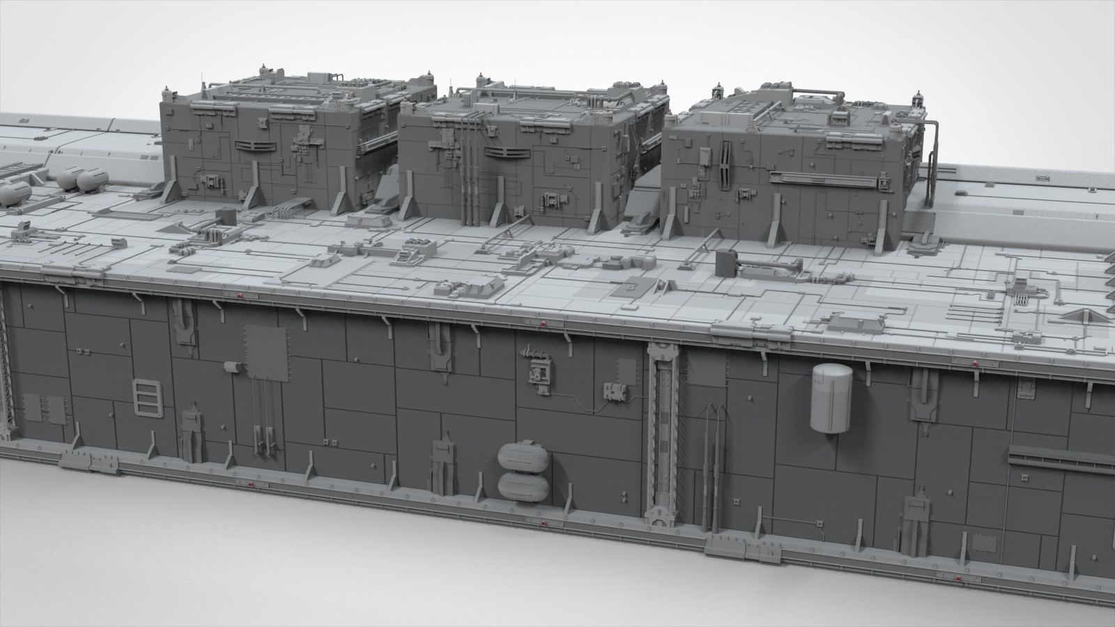 Sci-Fi architecture Elements collection 8 3D model_79